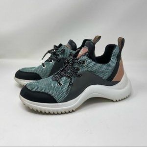 Sam Edelman Women's size 7 Meena Mint Multi Fashion Sneakers Shoes Comfort